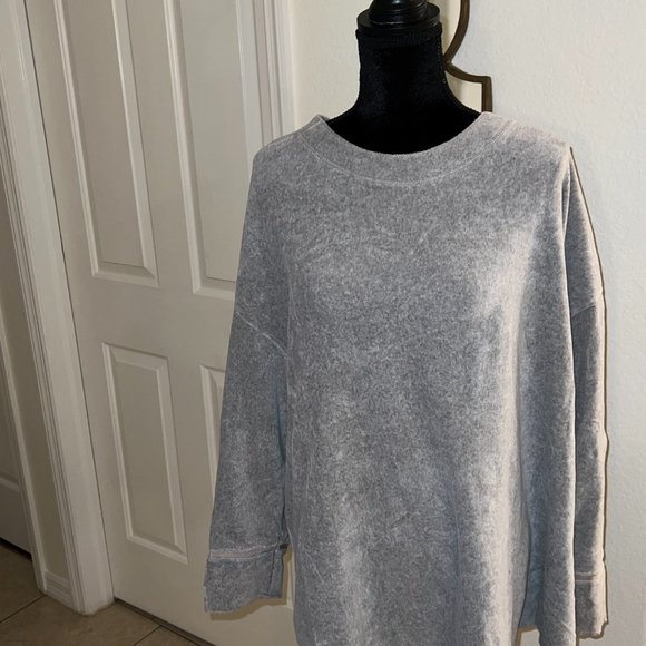 J Jill ultra soft pull over top in gray - Sz XL - Picture 2 of 7